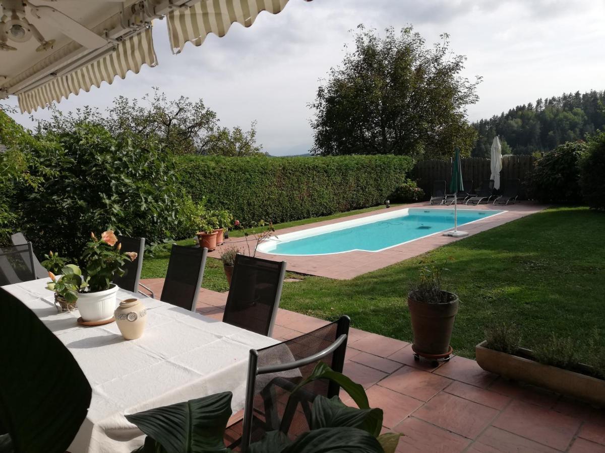 Ferienwohnung Mit Pool In Woerthersee Naehe Dellach  Buitenkant foto